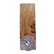 Purple Wheel Flower Ceramic Wooden Door Stopper